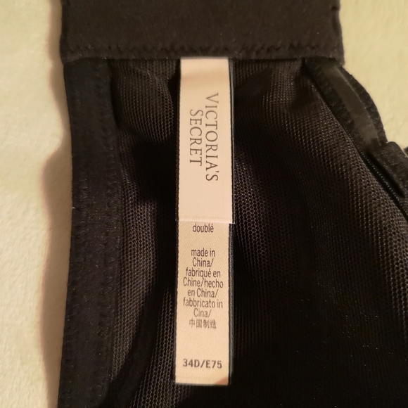 NEW! Victoria's Secret Dream Angels Black Velvet Long Line Bra Line - Picture 13 of 16